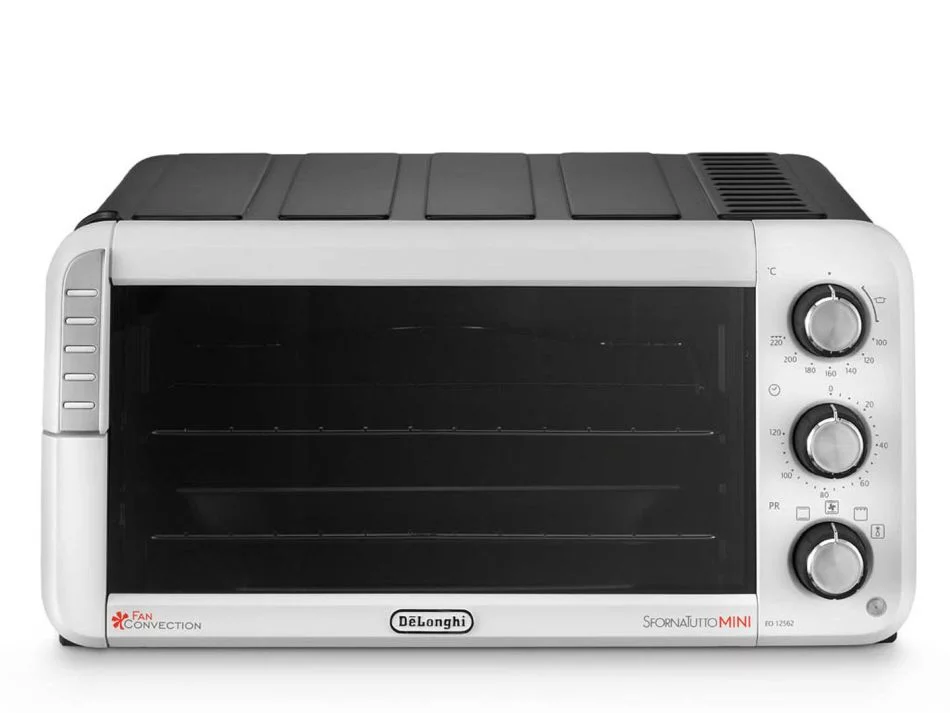 Мини-печь DeLonghi EO 12012 W вид спереди